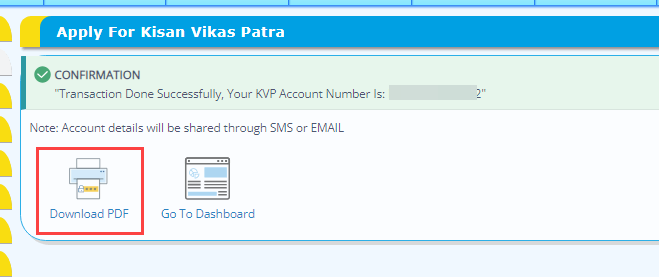 buy kisan vikas patra KVP online in Canara Bank