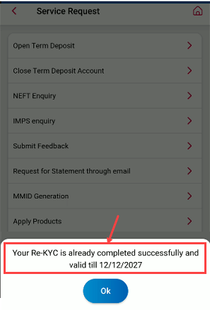 Central Bank of India (CBI) KYC Status