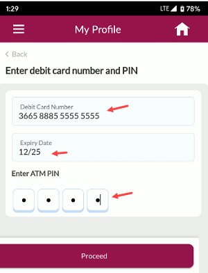 Register a new mobile number with the Axis Bank account Online