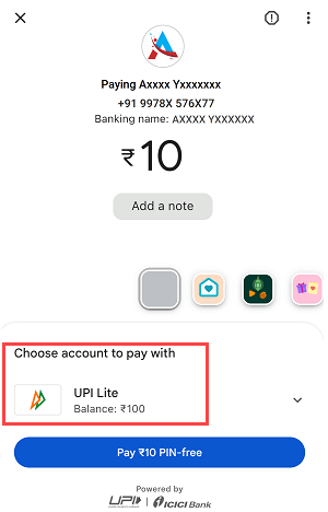 Activate Your Google Pay UPI Lite Wallet Account and add funds