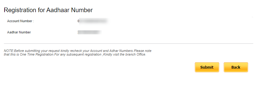 Punjab national bank (PNB) Aadhaar link Status Check