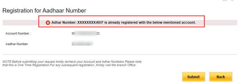 Punjab national bank (PNB) Aadhaar link Status Check