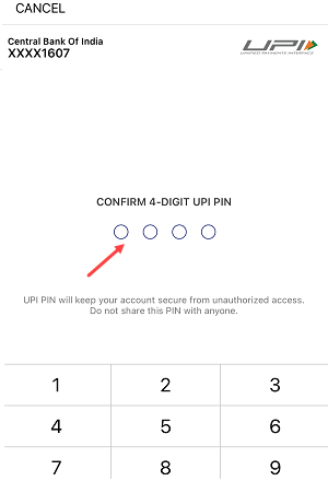 Add Central Bank of India account on Paytm and create upi account