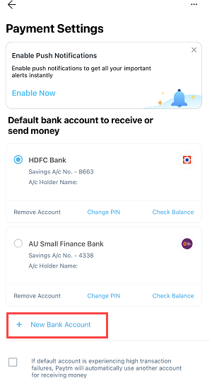 Add Central Bank of India account on Paytm and create upi account