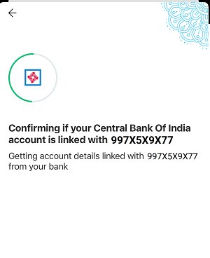 Add Central Bank of India account on Paytm and create upi account