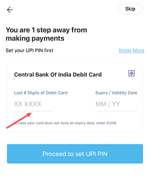 Add Central Bank of India account on Paytm and create upi account