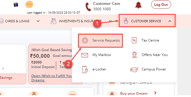Change Your ICICI Bank Account Address Online
