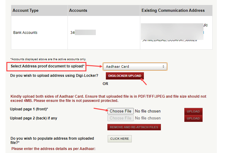 Change Your ICICI Bank Account Address Online