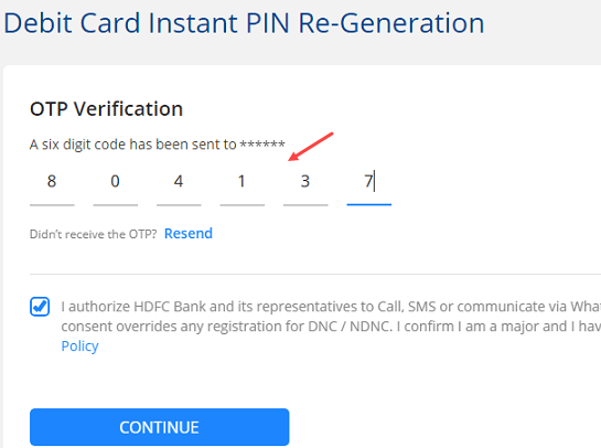 HDFC Debit Card PIN Generation Online Through Insta ATM PIN