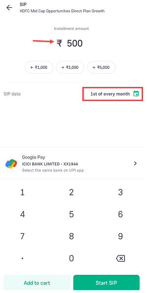 how to start a mutual fund SIP on Groww