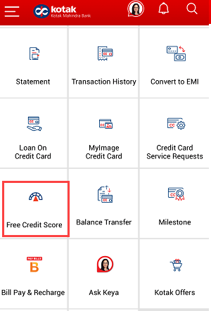 Kotak Bank Offers "Check Credit Score free