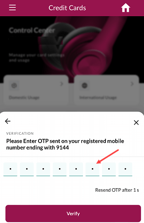 Axis Bank credit card Pin generate Online