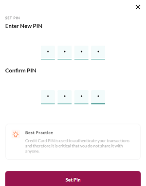 Axis Bank credit card Pin generate Online
