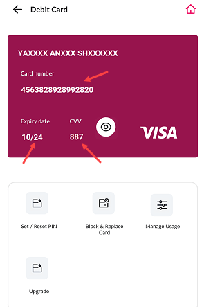 Check Axis Debit Card Details Online and View your Debit Card Number, CVV and Expiry Date Online