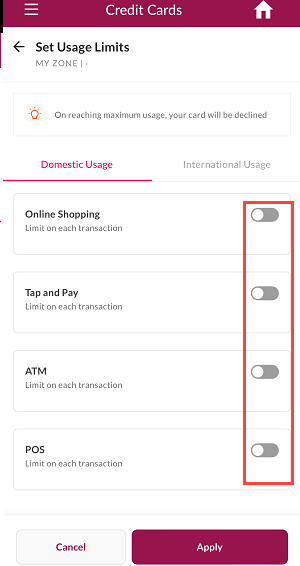 Axis Bank Credit Card Block/Unblock