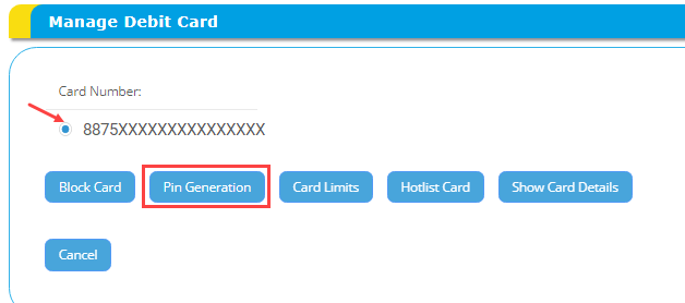 Canara Bank ATM PIN Generate