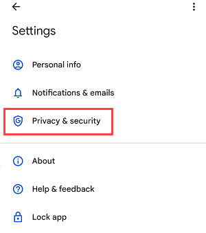 Delete Transaction history GooglePay