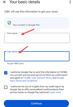 Check CIBIL Score Free in just 1 minute on Google Pay