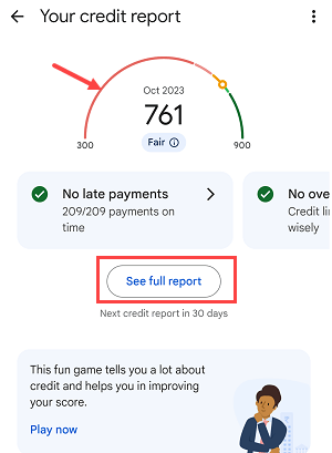Check CIBIL Score Free in just 1 minute on Google Pay
