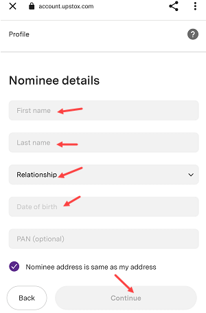Add a Nominee To Your Upstox Demat Account Online