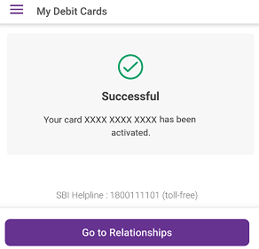 SBI Virtual Debit Card