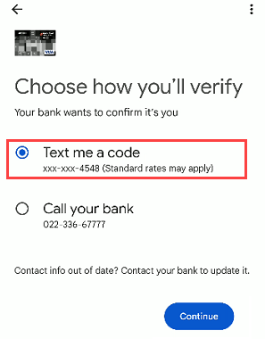 Add Debit/Credit Card Google Pay