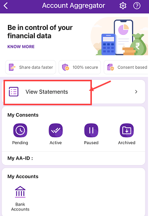 Check Au Bank statement PhonePe Aggregator