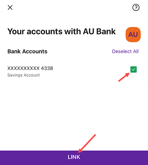 Check Au Bank statement PhonePe Aggregator