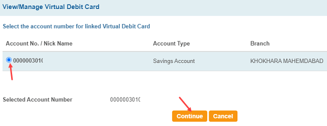 Check SBI Virtual Debit Card Number, CVV and Expiry Online