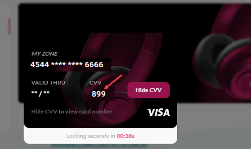 View your Axis Credit Card Number, CVV and Expiry on Mobile