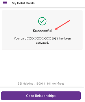 activate SBI Debit Card YONO SBI
