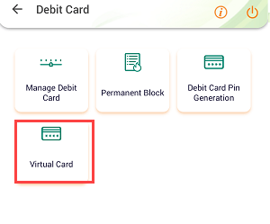 IDBI Mobile Banking Cards section 
