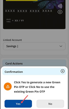 IndSMART Mobile Set reset ATM PIN
