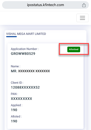 Check IPO Allotment Status on Groww