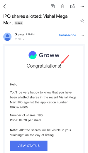 Check IPO Allotment Status on Groww